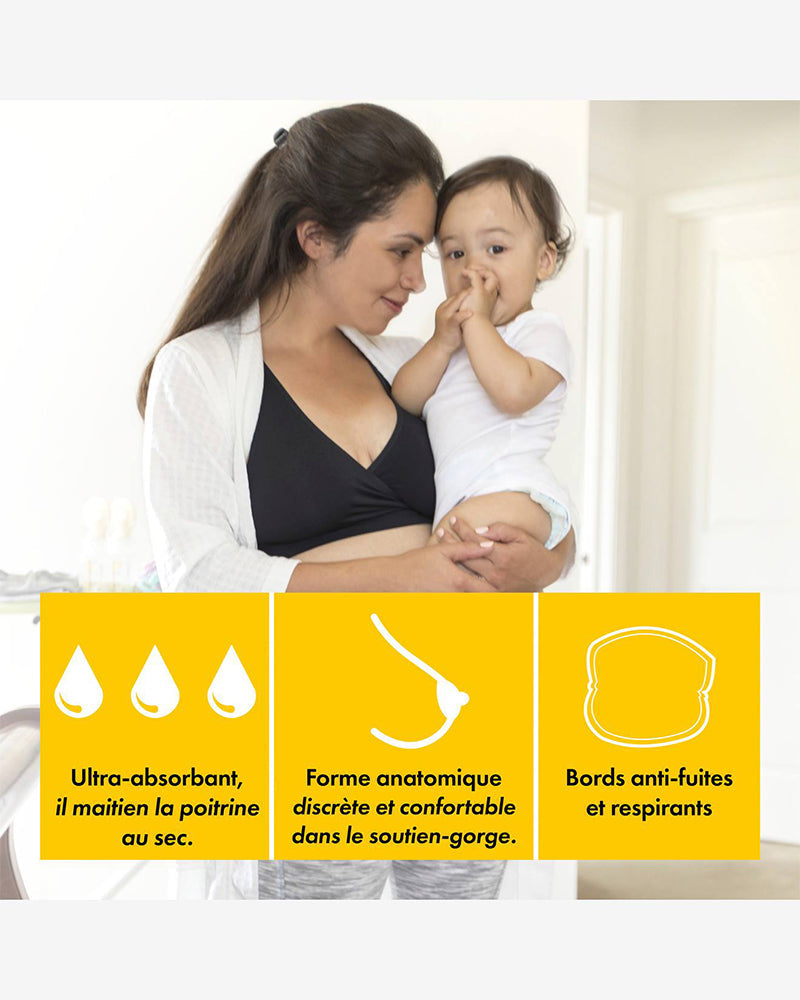 Coussinets d'allaitement jetables Medela - 60 unités