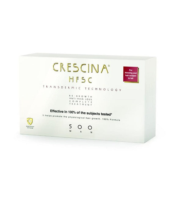 Crescina HFSC Transdermic Complet 500 Man – 20 ampoules de 3,5 ml