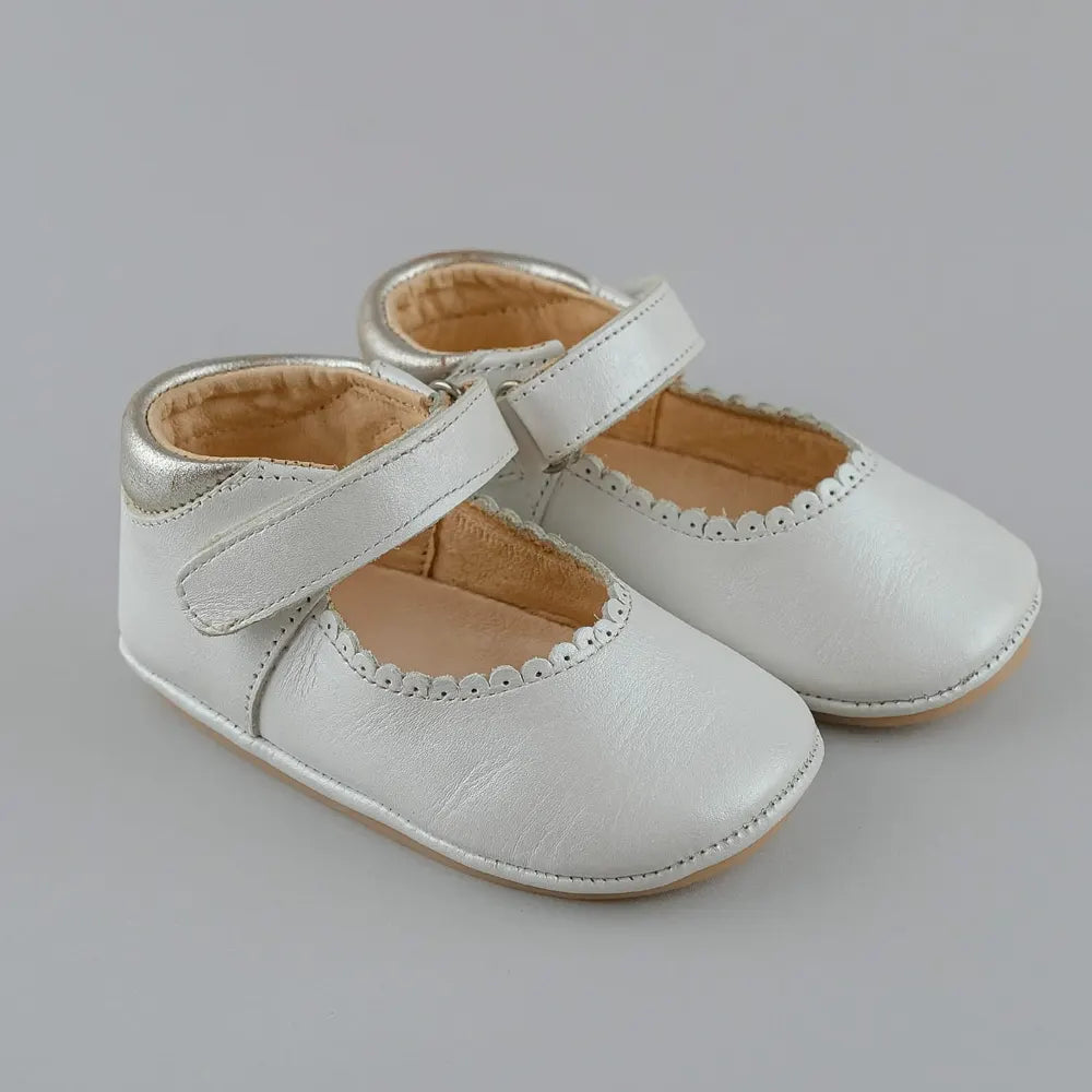 Cuteshez Escarpin Cuir - Blanc Dentelle