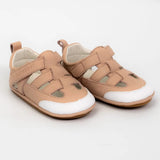 Cuteshez Sandales Premiers Pas en Cuir Souple - Rose