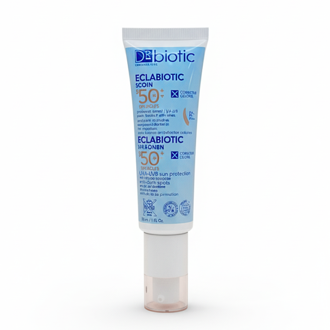 D-Biotic Eclabiotic Solaire Teintée Très Claire SPF50+ 50 ml – tube de crème solaire teintée