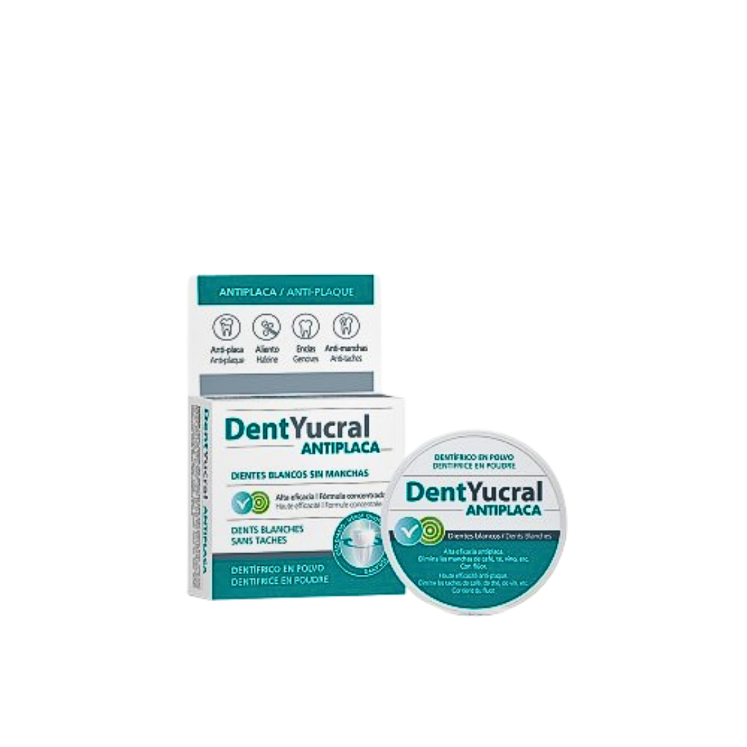 DentYucral poudre dentaire Antiplaca 50 g – boîte