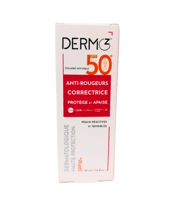 Dermoz Écran Invisible Anti-Rougeurs Correctrice SPF50 50 ml – tube