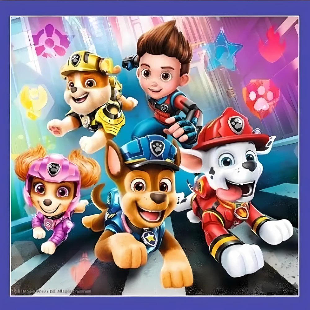 Trefl Puzzle 3en1 Pat Patrouille Prêt pour l'Action- 3A+