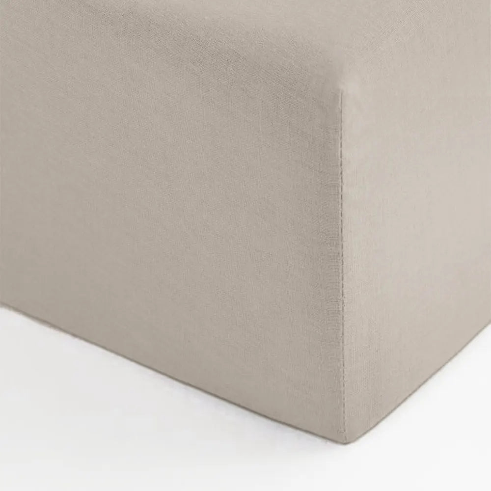 Bambidou Fitted Sheet for Baby Bed 140x70 cm - Khaki
