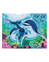 Peinture Au Numéro - Dauphins- Cahier Avec Palette Et Pinceau