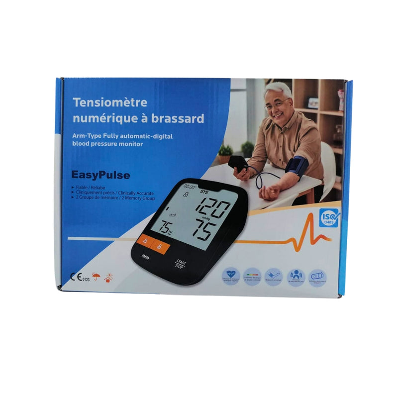 Easypulse Electronic Blood Pressure Monitor, Black Cuff
