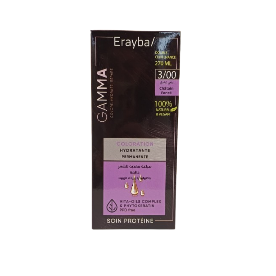 Coloration Erayba Gamma 3/00 Châtain foncé