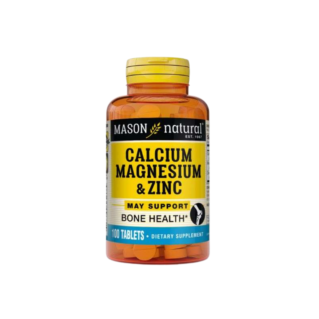 Mason Natural Calcium Magnesium & zinc 100 Tablets 968-100