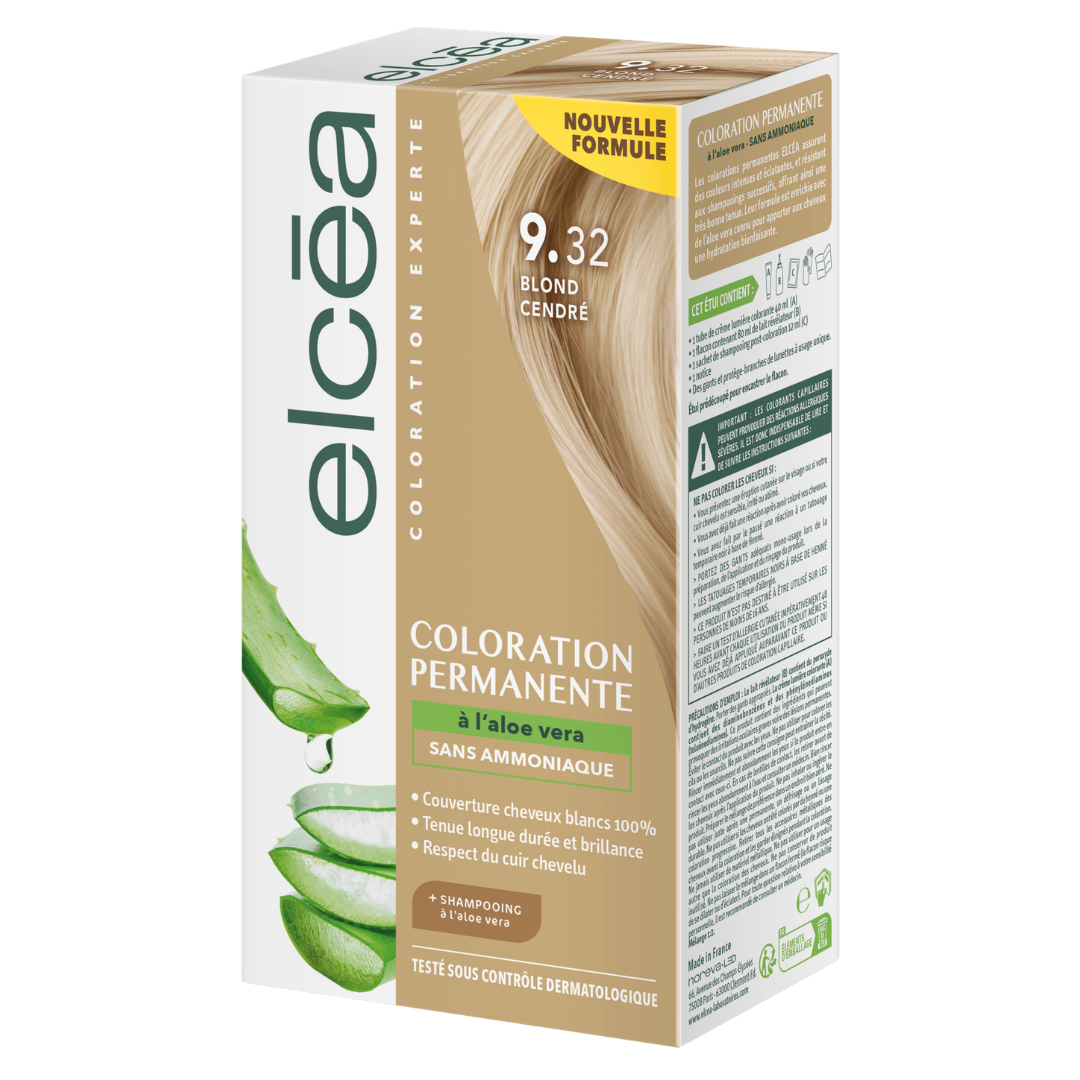 Elcea coloration permanente blond 9.32 – boîte