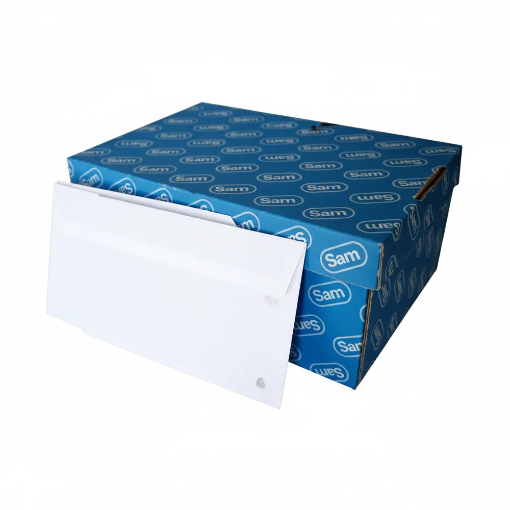 Sobres Blancos 90g Paquete de 500 Formato 11 x 22 cm