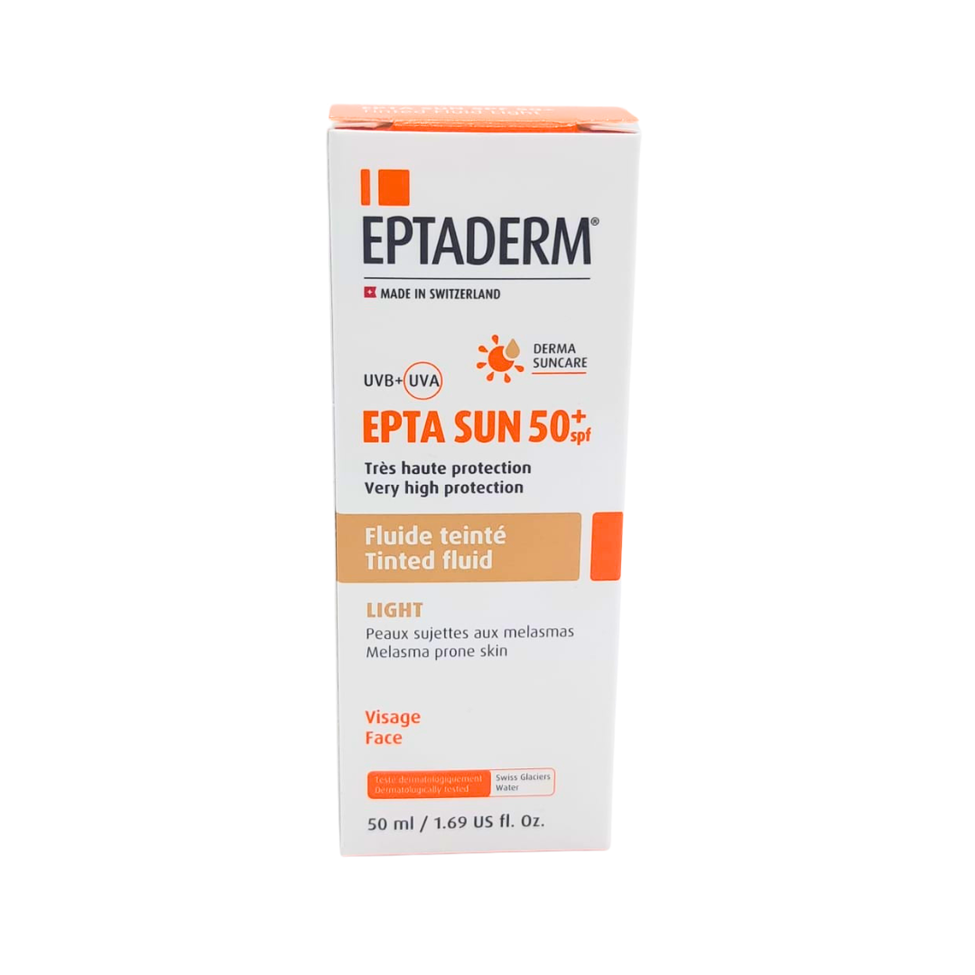 Eptaderm Epta Sun SPF50+ fluide teinté Light 50 ml – flacon