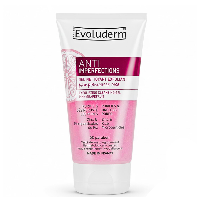 Evoluderm Gel Nettoyant Exfoliant Anti-Imperfections 150ml