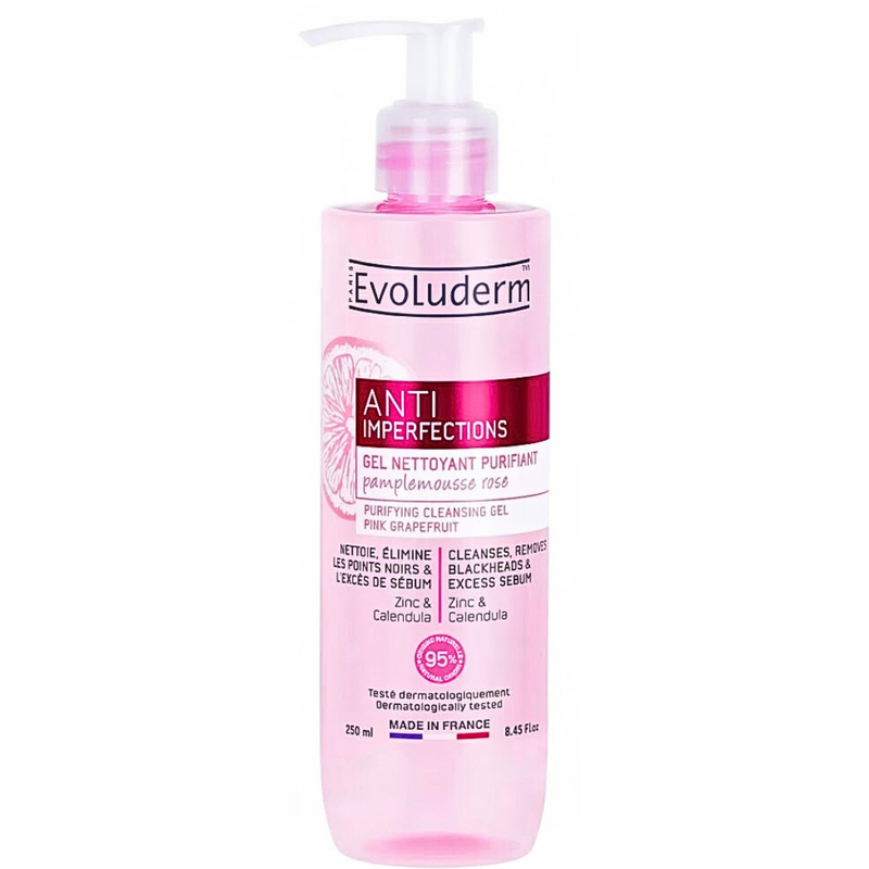 Evoluderm Gel Nettoyant Purifiant Anti-Imperfections 250ml