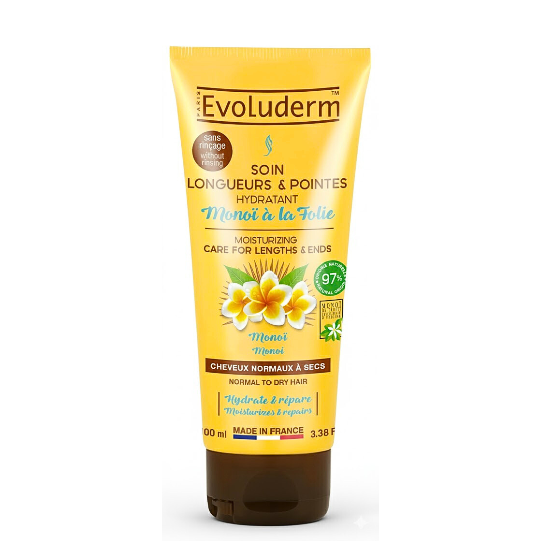 Evoluderm Soin Longueurs et Pointes Monoï à la Folie – 100ml