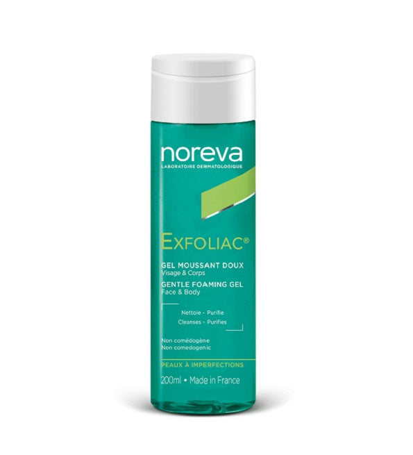 Noreva Exfoliac Gel Moussant Doux 200 ml – flacon