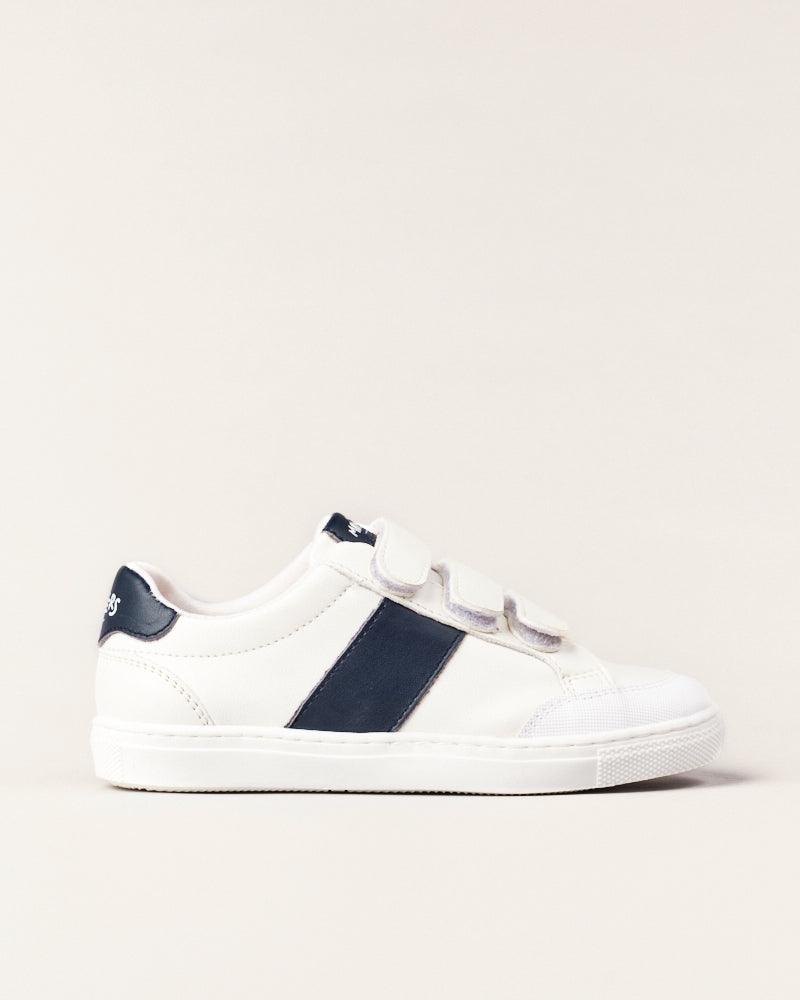 Basket Petit Matelot For Monsters - Blanc et Bleu Marine