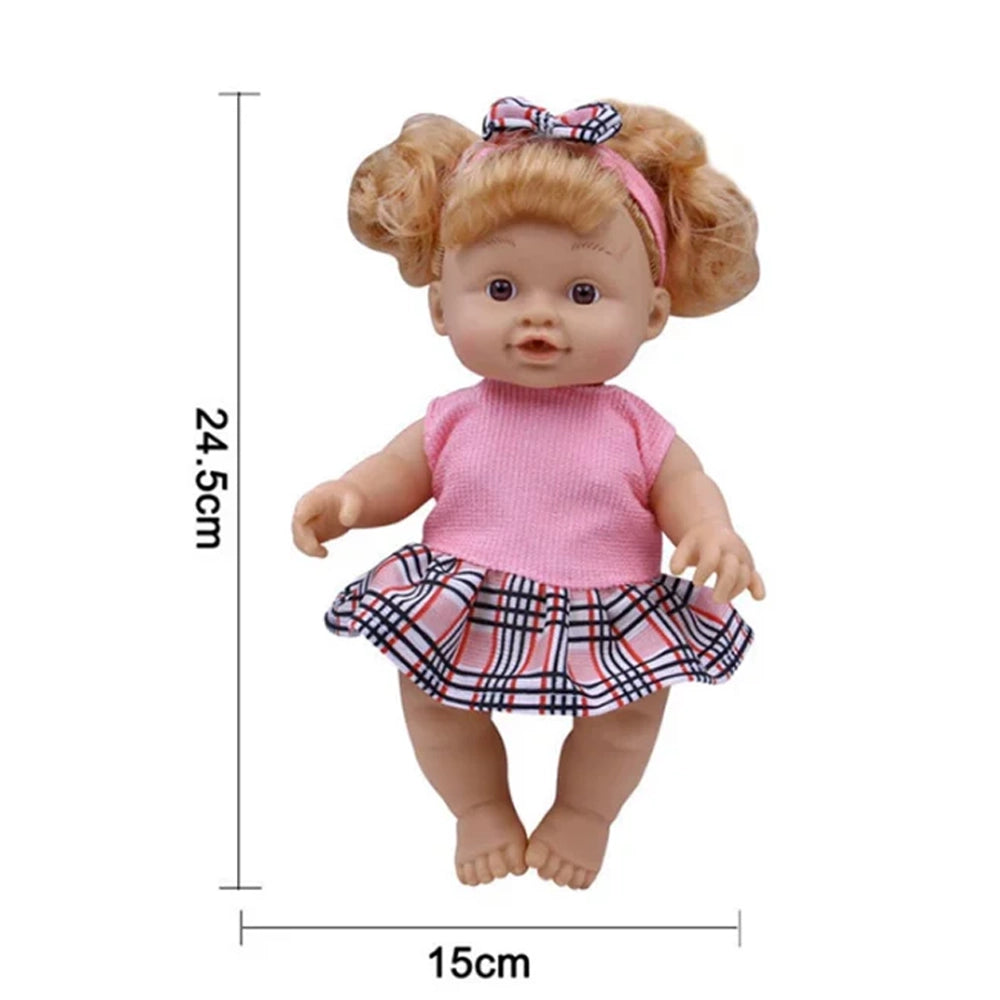 Muñeca Reborn Bebé con Cochecito Marrón - 3A+