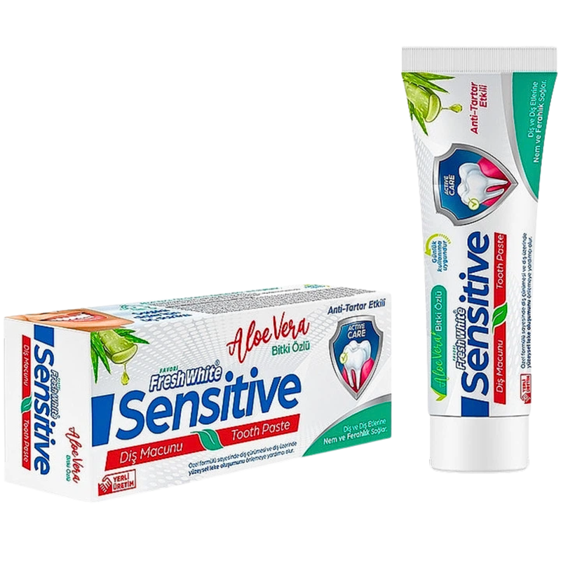 معجون أسنان Fresh White Sensitive بالصبار 90 غ