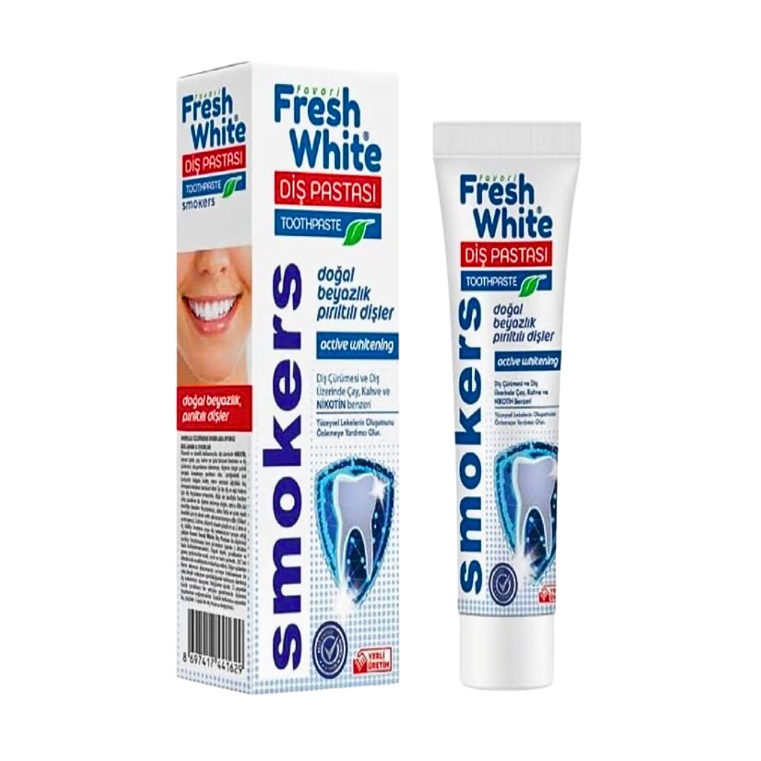 Fresh White Smokers dentifrice fumeurs 90 g – tube et étui