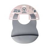 YUMMY Bavoir en Silicone avec Poche 4M+ - Gris