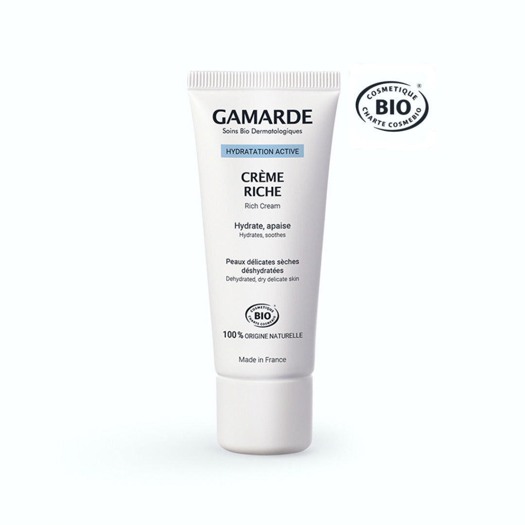 Tube Gamarde crème hydratante riche 40 ml