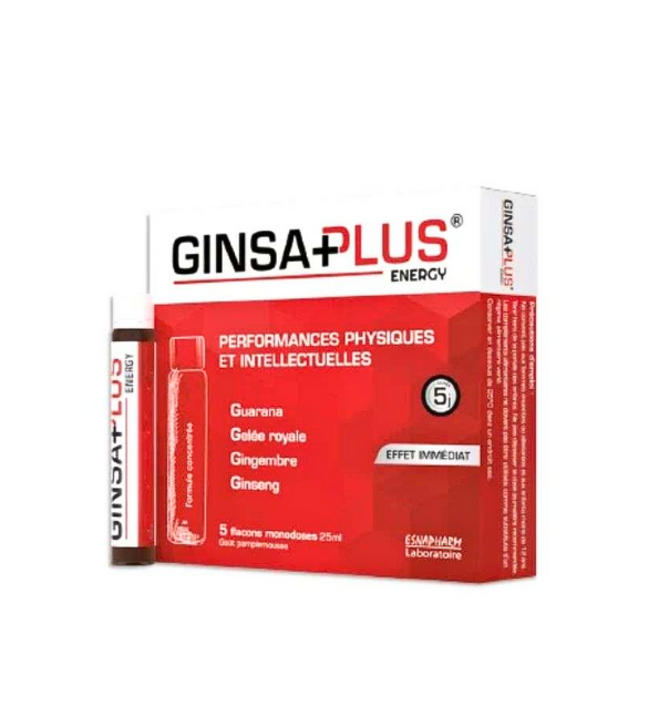 Ginsaplus Energy – 5 x 25 ml vials