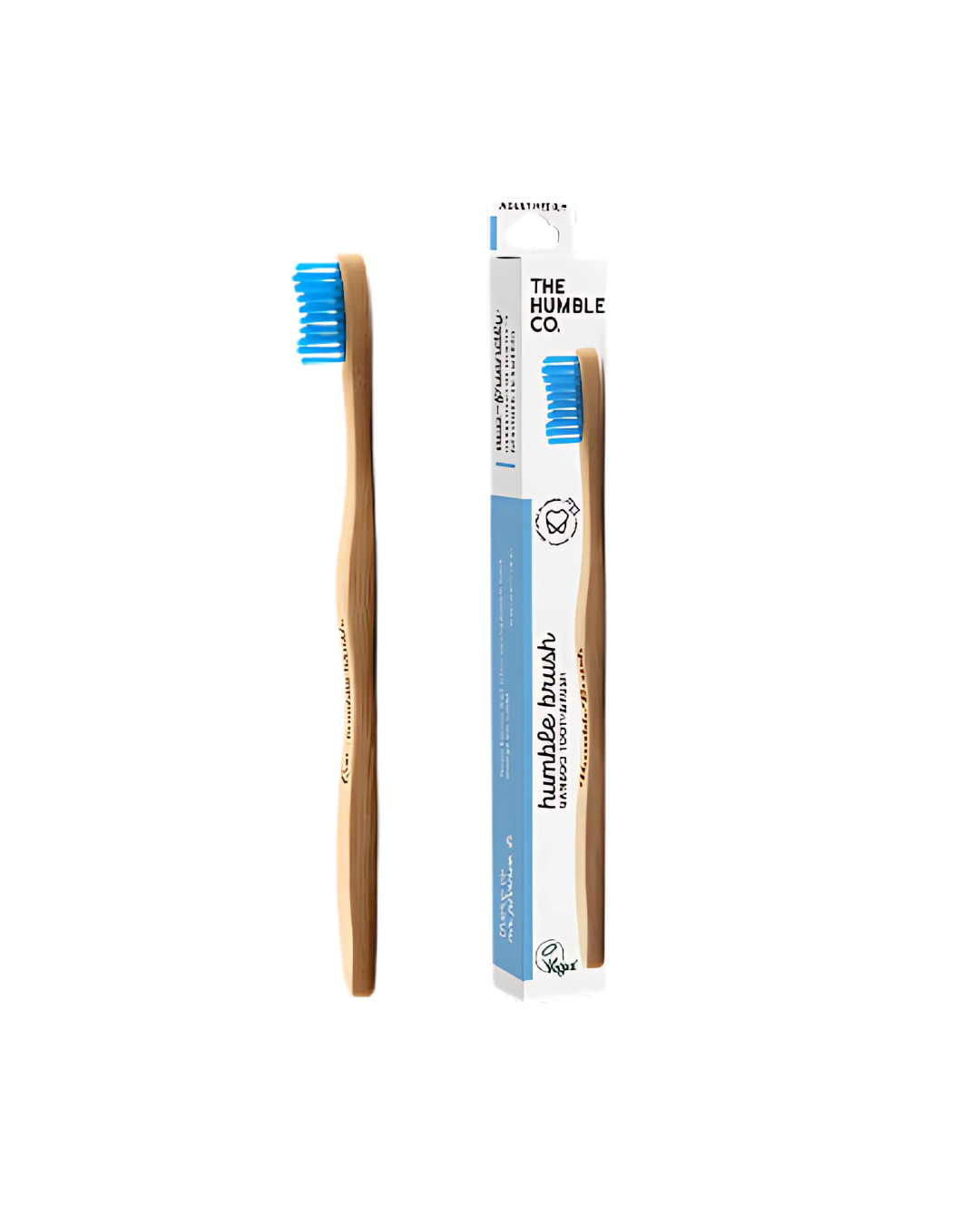 Humble brosse à dents en bambou adulte bleue