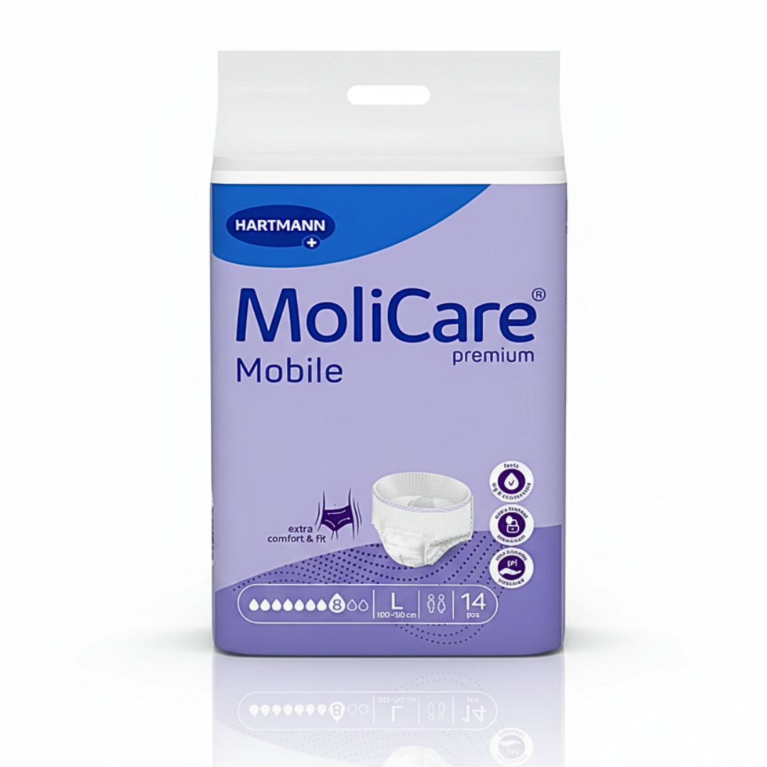 Slips absorbants Hartmann MoliCare Mobile Super taille L nuit – paquet de 14