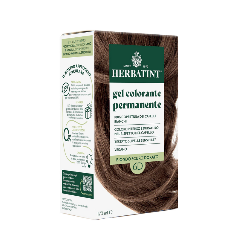 Cuidado colorante Herbatint 6D Rubio Dorado Oscuro 170 ml