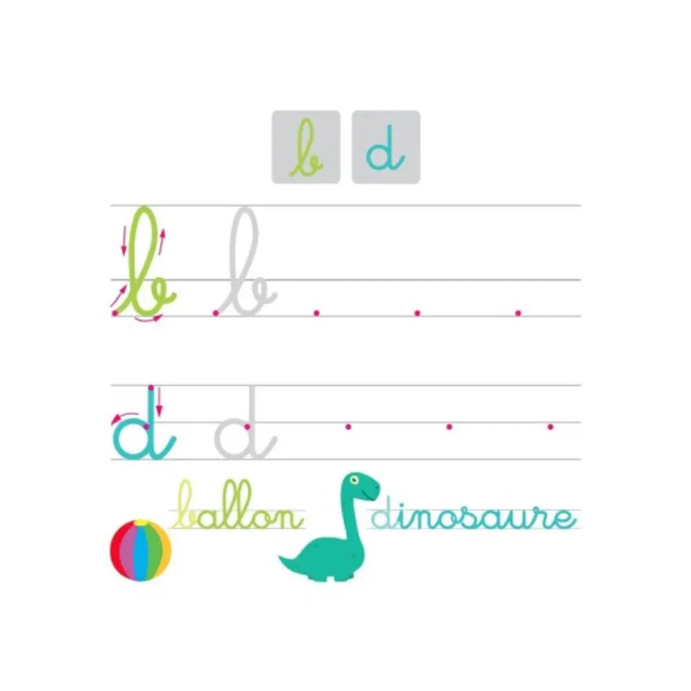 Lettres Minuscules – Mon Livre Ardoise Effaçable - 3-6A