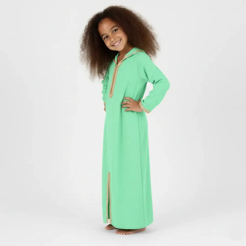 Jellaba pour Fille - Verte