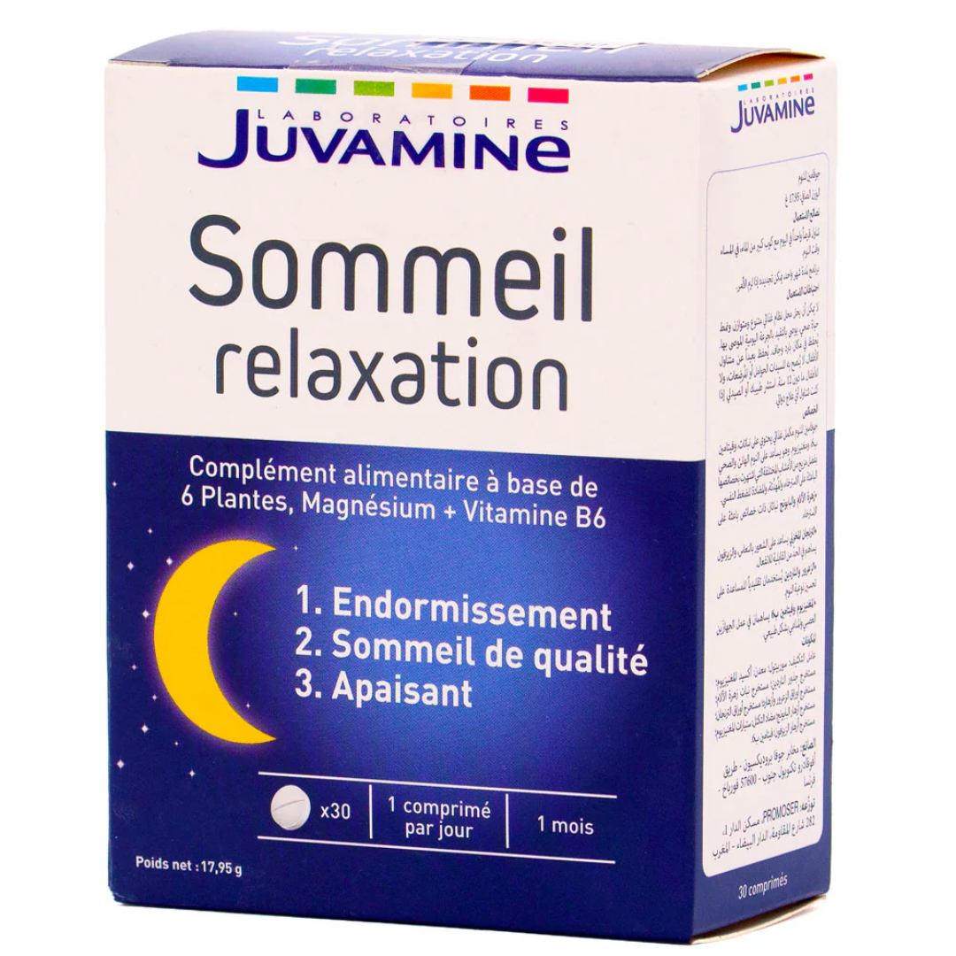 Juvamine Sommeil Relaxation, boîte de 30 comprimés