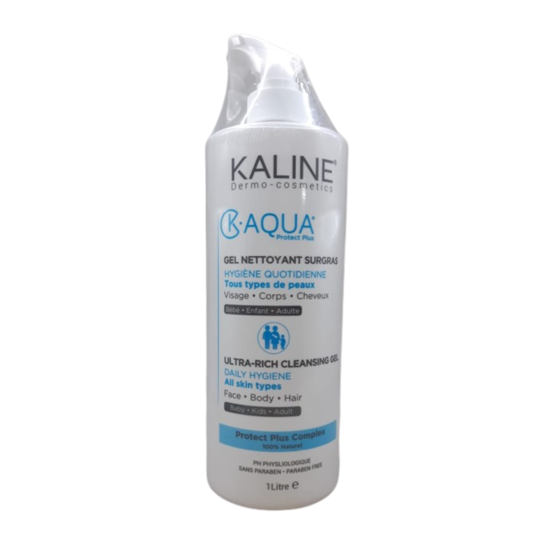 Kaline K.Aqua gel nettoyant surgras 1 L – flacon pompe