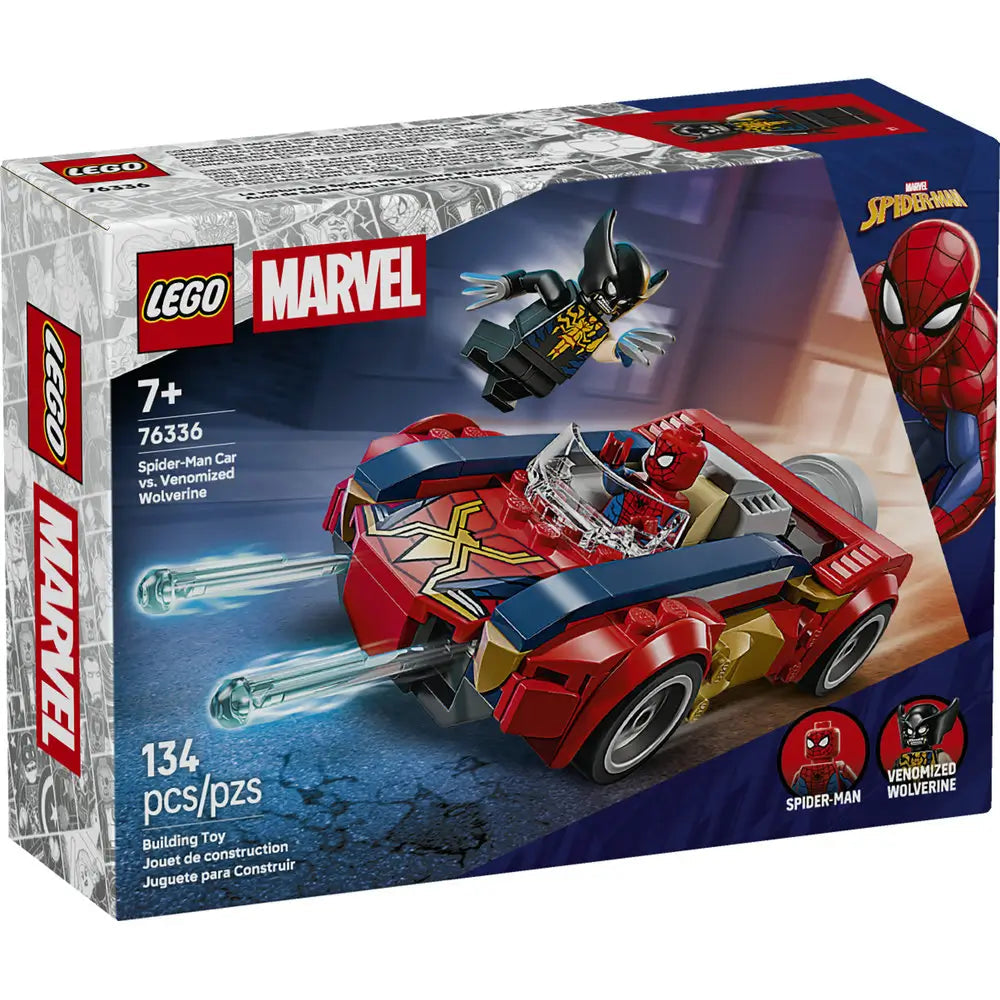 Lego Spider-Man Car vs. Venomized Wolverine 7A+