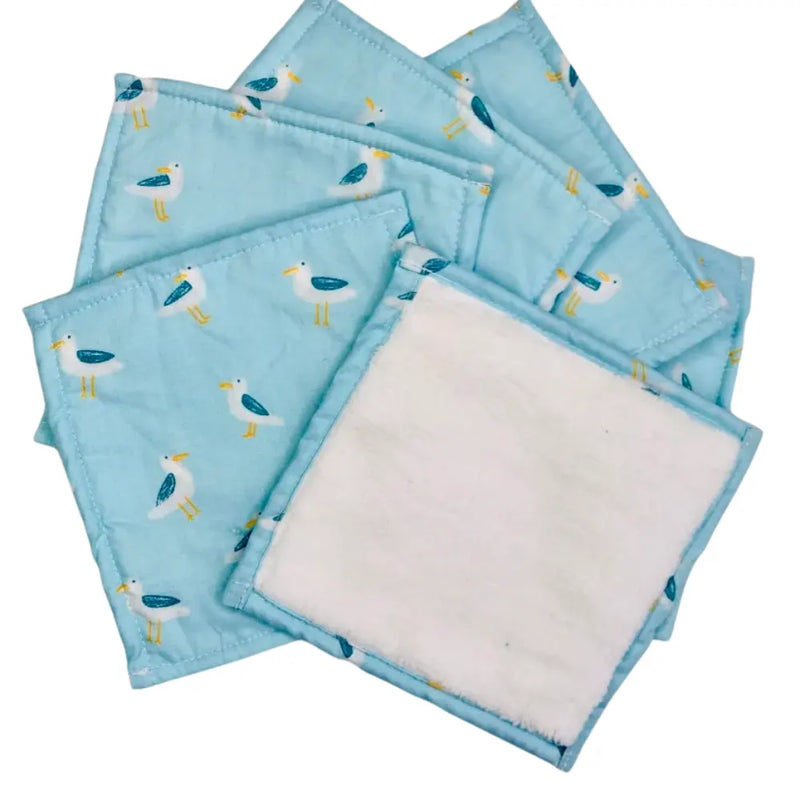 Juego de 6 toallitas de tela para alfombras de bebé - Patitos