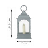 Lanterne avec Bougie Artificielle Ramadan - Blanc