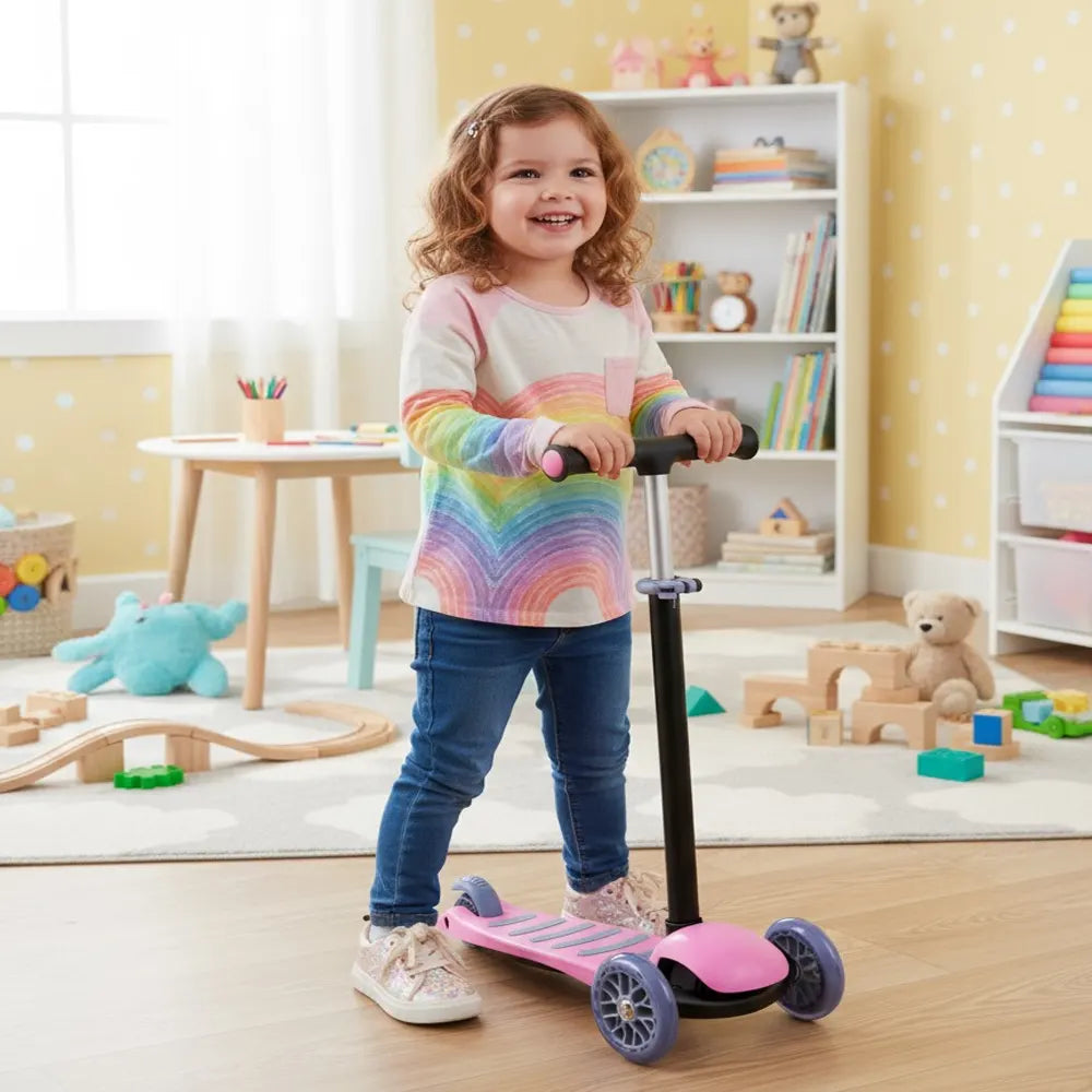 Lebei Trottinette Enfant 3 Roues - Rose