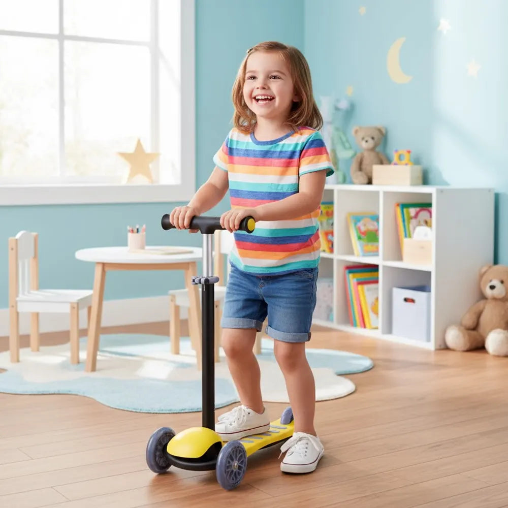 Lebei Trottinette Enfant 3 Roues - Jaune