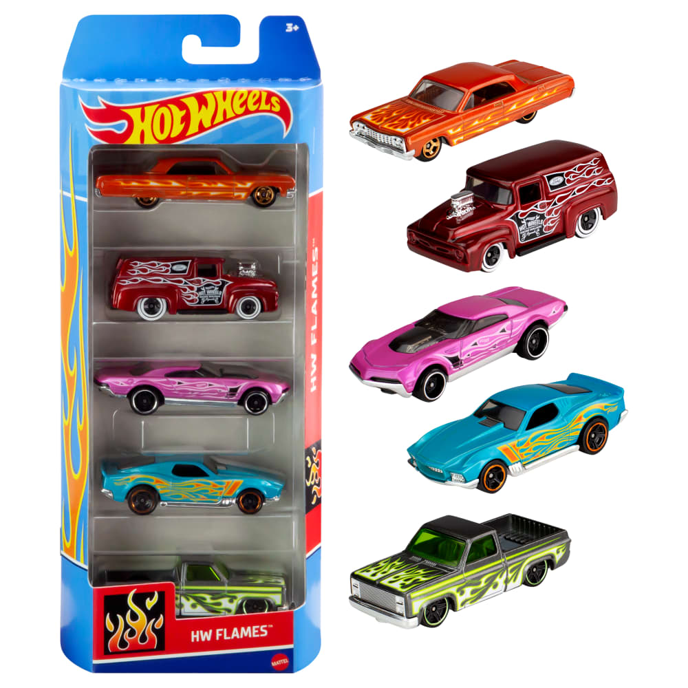 Mattel Hot Wheels Coffret de 5 Véhicules – 3A+