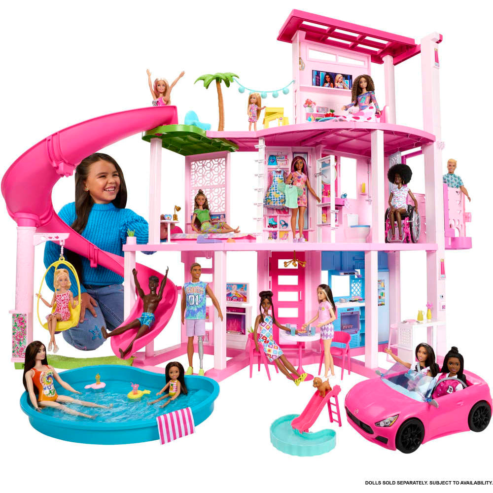 Mattel Barbie Maison de Rêve 3 Étages 75+ Éléments – 3A+