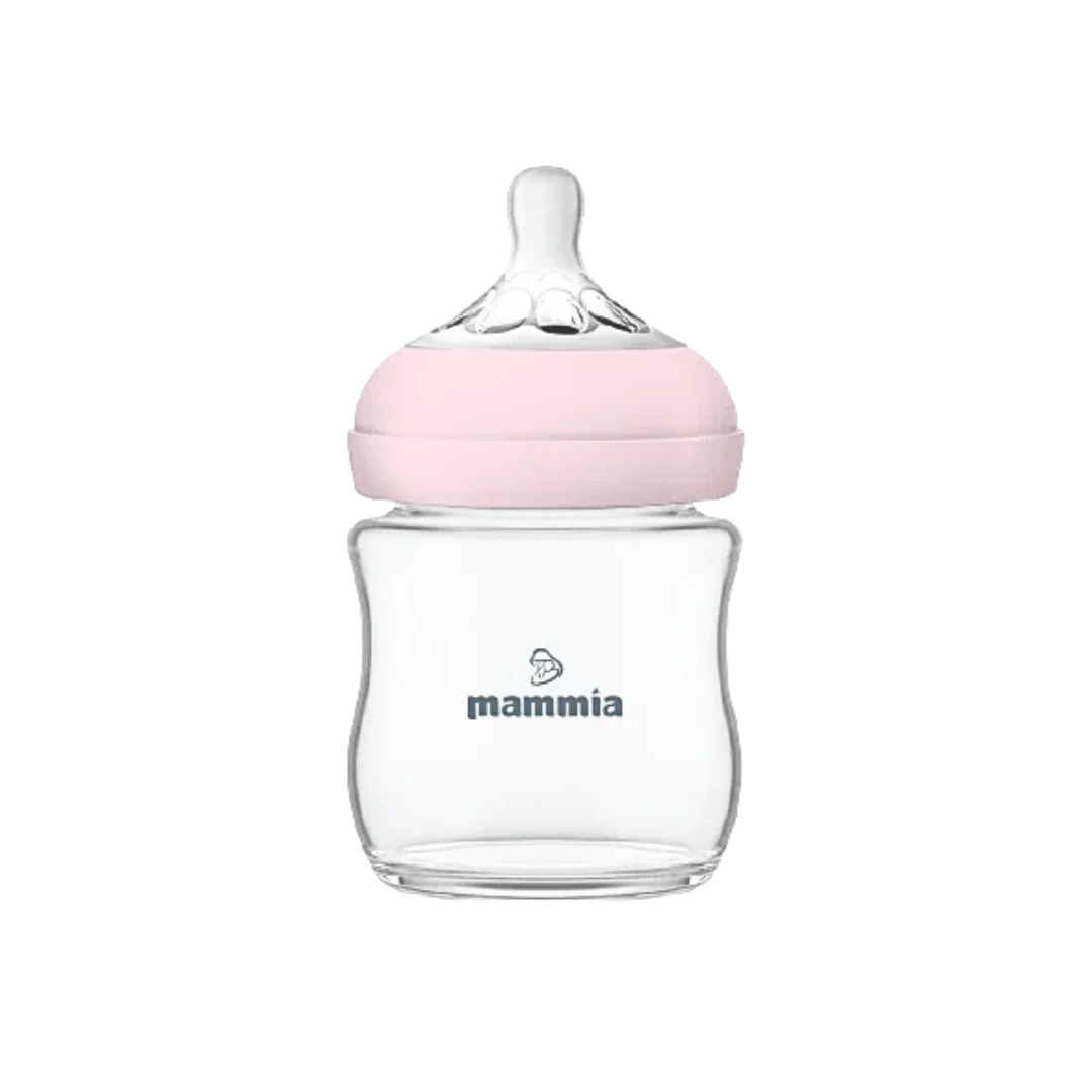 Biberon Mammia Natural Feeling 120 ml coloris rose