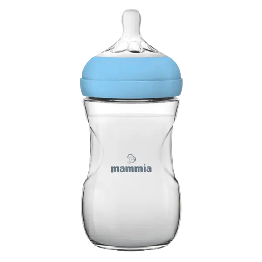 Biberon Mammia Natural Feeling 330 ml bleu