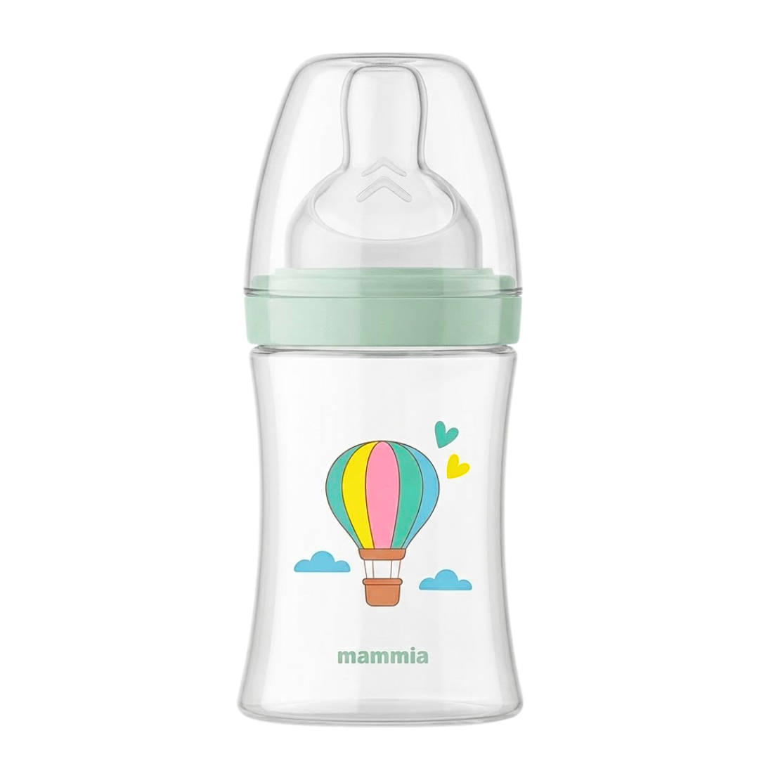 Mammia biberon physiologique 120 ml avec tétine plate