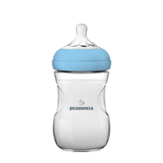 Biberon Mammia Natural Feeling 240 ml coloris bleu