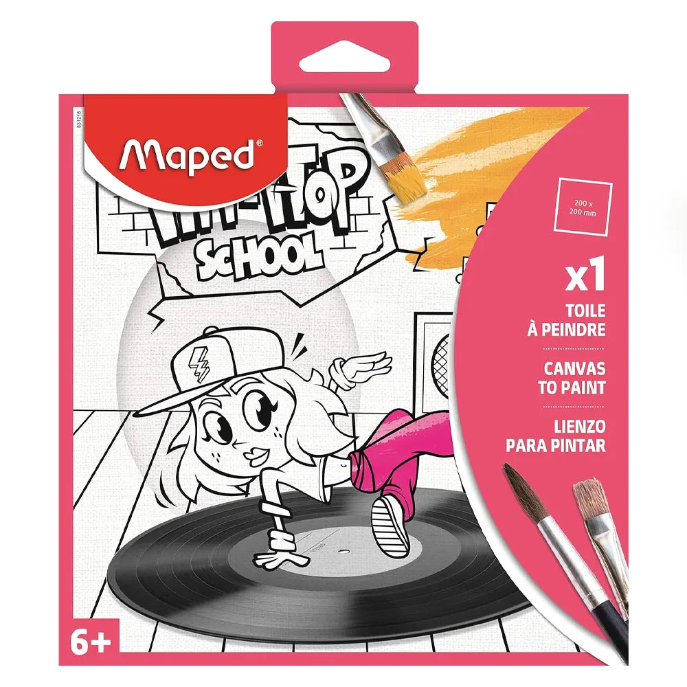 Maped Painting Canvas in a Pouch