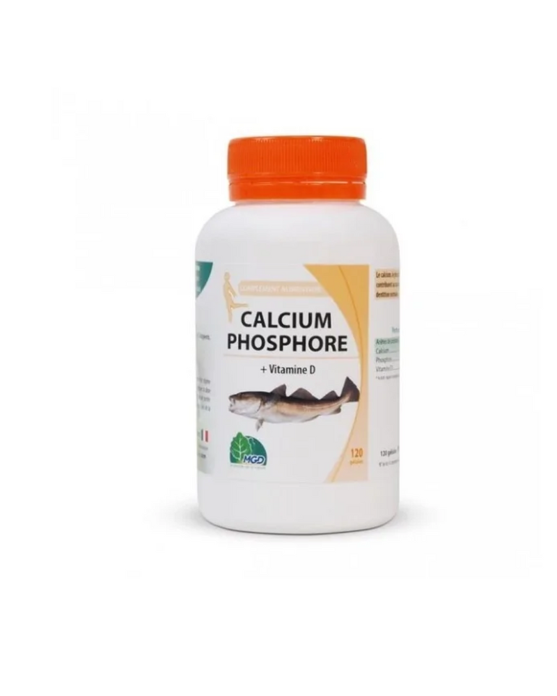 MGD Calcium Phosphore + Vita D 120 Gelules