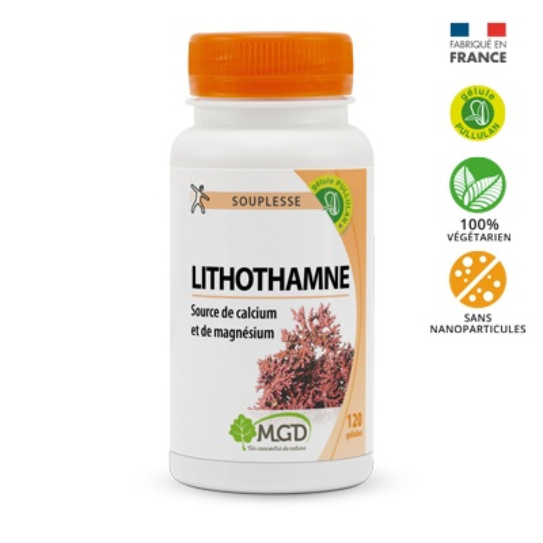 MGD Nature Lithothamne 120 gélules – boîte du complément alimentaire