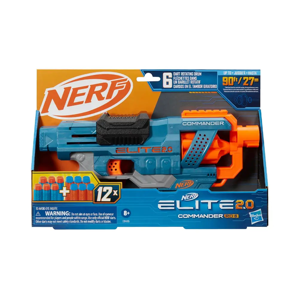 Nerf Elite 2.0 Commander RD-6 Dart Blaster - 8Y+