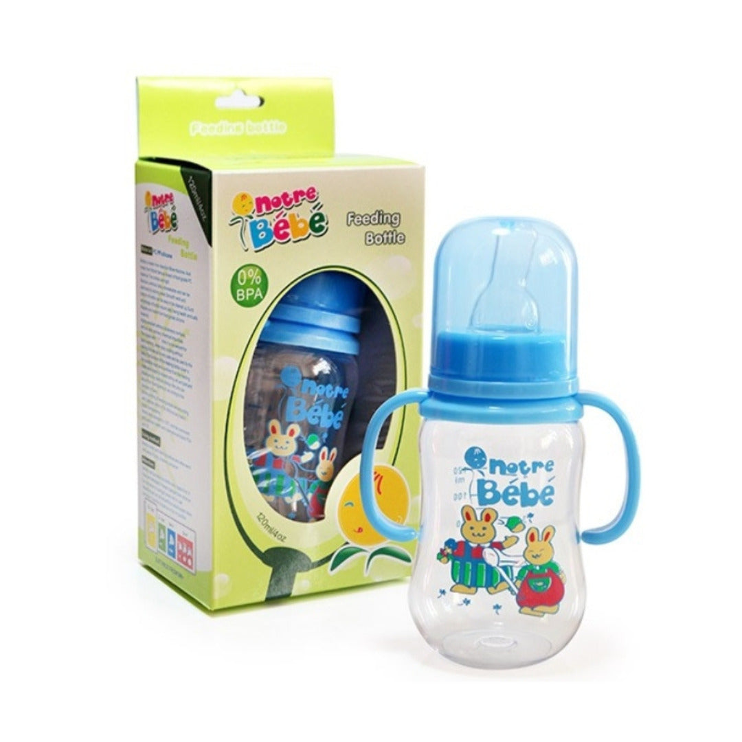 Biberon Notre Bébé 120 ml avec poignées 0m+